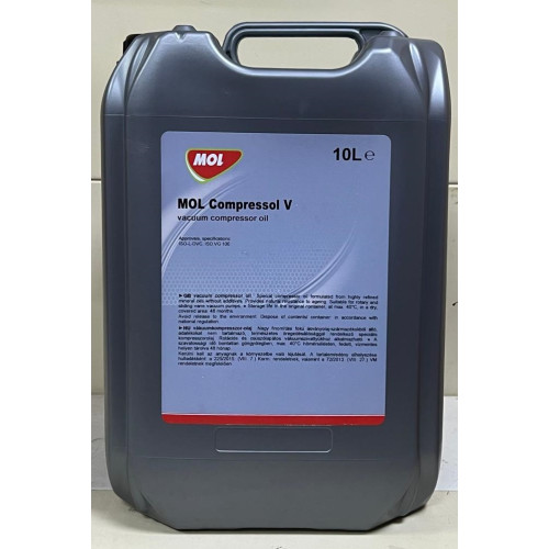 Масло для вакуумного насоса MOL Compressor V, 10 литров, Венгрия